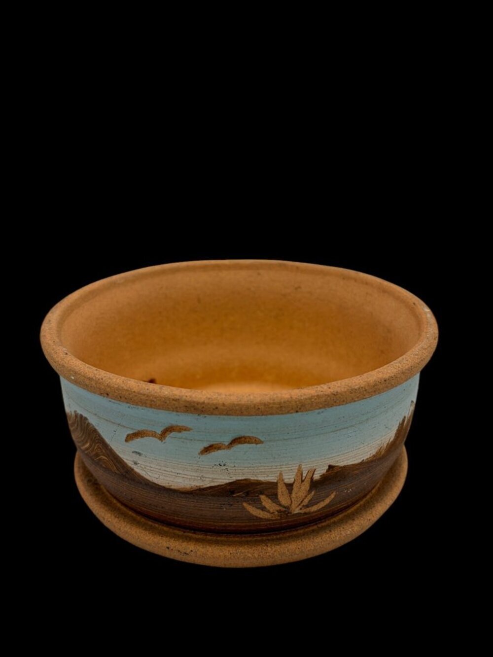 Vintage Gordon Pottery Southwestern Desert Planter | Handcrafted 1990s Studio - Picture 3 of 12